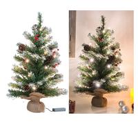 Britesta Sapin artificiel 60 cm avec guirlande 30 LED intégrée