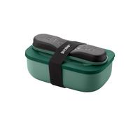British racing green LUNCH BOX AVEC COUVERTS DE VOYAGE 'STORE&GO' "ON THE GO"