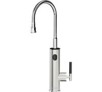 Briwellna Robinet électrique, Eau chaude instantanée, Affichage digital de la température, Universel-Argent, EU