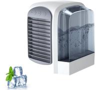 Brizac Cooling Ace, Profitez d'un rafraîchissement rapide, naturel et sain, Climatiseur portable silencieux à 3 vitesses