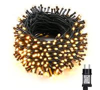 BrizLabs Guirlande Lumineuse Intérieur, 30M 300 LED Décoration Noël Fée Guirlande Extérieur Électrique 8 Modes Étanche Blanc Chaud Lumière pour Chambre Jardin Sapin de Noël Fête Festival, Fil Vert