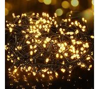 BrizLabs Guirlande Lumineuse Sapin de Noël, 12M 500 LED Lumières de Noël Extérieur Électrique 8 Modes Étanche Guirlande Décoration Noel pour Fenêtre Intérieur Maison Fête Mariage Jardin, Blanc Chaud
