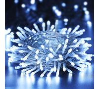 BrizLabs Guirlande Lumineuse Sapin de Noël, 20M 200 LED Guirlandes Lumineuses Extérieure Électrique 8 Modes Etanche Fairy Lights pour Maison Intérieure Fête Mariage Fenêtre Décoration, Blanc Froid