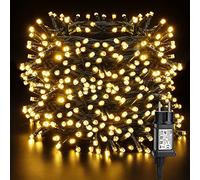 BrizLabs Guirlande Lumineuse Sapin de Noël, 80M 800 LED Décoration Noël Extérieur Blanc Chaud Électrique 8 Modes Étanche Lumière pour Fenêtre Intérieur Soirée Mariage Festival Arbre Terrasse, Fil Vert