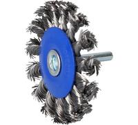 BRLLIANT TOOLS Scheibenbürste, gezopft, mit Aufnahme Brilliant BT103109 Brosse Circulaire torsadée Ø 75 mm avec Ouverture 6 mm [Powered by KS Tools ]