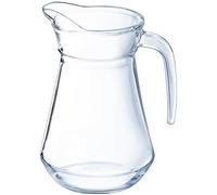 Luminarc - Broc à Anse Transparent - Verre Trempé - Compatible Lave-Vaisselle - Préhension Facile - Fabrication en France - Pichet Contenance 1 Litre