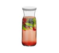 Brocca Carafe verre couvercle silicone Carafe Cruche d'eau Vin Thé glacé 700ml