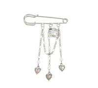 Broche à franges en alliage pour pantalon, Clip de réglage de la longueur, épingle de sûreté décorative pour pantalons, jeans, vêtements, projet de couture, épingle décorative en fer en alliage