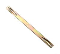 Broche carrée de 8 mm en fer galvanisé de 85 à 130 mm, tige de poussée crantée pour loquets, pièce de rechange réglable pour poignées usées (120 mm)
