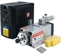 Broche CNC, puissance 22 kW, technologie de refroidissement par air, connecteur aéronautique YL VFD, 1,5KW 220V