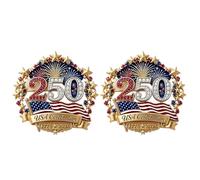 Broche commémorative pour 250e anniversaire patriotique, bijou décoratif pour vestes, sacs et casquettes, accessoire patriotique, accessoire de revers patriotique, accessoire commémoratif, accessoire