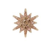 Broche contemporaine en forme de hexagone, accessoire de garde-robe professionnelle, accessoire en alliage, design neutre, épingle à dos sécurisé, broche hexagonale pour hommes et femmes
