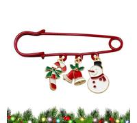 Broche de Noël pour décoration de bijoux | Broche de Noël pour bureau, maison, fête, travail, école, vêtements, pulls, chapeau