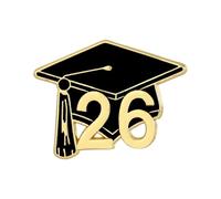 Broche de remise de diplôme, décoration de vêtements - Épinglettes de remise de diplôme 2026, pour étudiants, enseignants, lycée, école, banquet, fête, châle, pull, veste, écharpe, Refer to