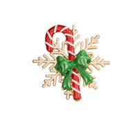 Broche de vacances en alliage doré - Accessoire pour manteaux, pulls, écharpes, chapeaux, sacs, tenues de fête de Noël, broche festive, accessoire festif, manteau d'hiver, pull, écharpe, chapeau, sac