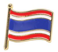 Broche Drapeau National Rouge en Alliage, Épingle Décorative | Forme Créative, Aspect Soigné, pour Garçon et Filles et Garçons, Lot 043, Style Attrayant