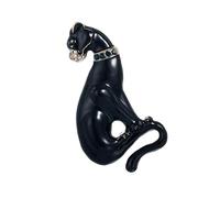 Broche élégante avec design réglable Kirsite accessoire pour manteaux et robes Broche élégante noire