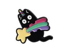 Broche élégante en forme de chat en alliage léger - Décoration sur le thème des animaux - Pour tenues, fêtes, cadeaux, taille unique, Comme décrit