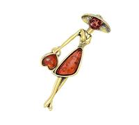 Broche élégante et sophistiquée pour fille qui marche - Accessoire de bijoux pour événement à thème - Tenue élégante, One Size, Comme décrit