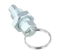 Broche en acier résistant avec anneau de traction - Broche en acier | Pour la taille M6, construction en acier inoxydable, poignée à anneau de tirage, pointe à ressort, utilisation en salle de