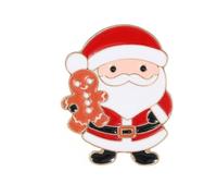 Broche en alliage de Père Noël pour décorations de Noël, broche robuste avec fermoir sécurisé pour sacs à vêtements, chapeaux, de vacances, jolie épingle de Père Noël
