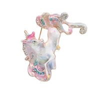 Broche en forme de chevaux avec signe du zodiaque culturel, bijoux pour vêtements, décoration, Nouvel An, anniversaires, occasions spéciales, alliage, décoration de poitrine, Einheitsgröße, comme