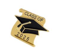 Broche exquise en forme de chapeau d'érudit robuste adaptée pour les diplômés et les événements festifs, standard, Acier allié