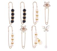 Broche femelle Broche de réglage Goupille de réglage 8PCS pour femmes, décorative en alliage, surface lisse, pour modification de taille de jupe et pantalon, 8.5x2x1.5 cm