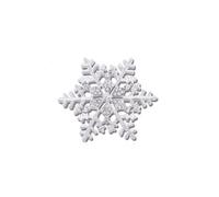 Broche flocon de neige pour femme en alliage de zinc avec strass - Décoration tendance - Bijoux pour filles - Pour rendez-vous galant, fête, argent, blanc