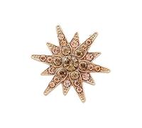 Broche hexagramme contemporaine pour garde-robe professionnelle, accessoire métallique en alliage, conception neutre en matière de genre, de broche sécurisé, de styles coréens
