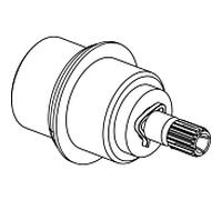 broche Ideal Standard complète, chromée A963474AA