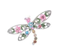 Broche libellule Kirsite robuste, revêtement convivial, brillant, résistant à la décoloration, parfaite pour les tenues décontractées ou formelles, broche artisanale exquise
