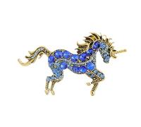Broche licorne en métal robuste, accessoire artisanal pour l ' amélioration de la garde-robe à la mode, bijoux licornes tendance