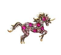 Broche licorne en métal robuste, accessoire artisanal pour l ' amélioration de la garde-robe à la mode, bijoux licornes tendance