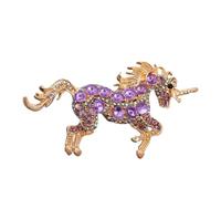 Broche licorne en métal robuste, accessoire artisanal pour l ' amélioration de la garde-robe à la mode, bijoux licornes tendance