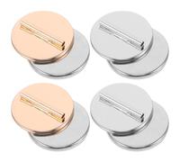 Broche Magnétique Multifonction 4 Pièces en Laiton pour Paquet et Chapeaux | Protection sans Trous, Usage Polyvalent pour Écharpes, Conversion Simple, Lot de Quatre Pièces