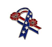 Broche patriotique en alliage sur le thème « 4 juillet de l'indépendance » pour occasions commémoratives et rassemblements