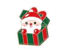Broche Père Noël avec revêtement résistant ternissement | Conception de sécurisé avec accessoire métallique en alliage pour la décoration de vêtements, bijoux de
