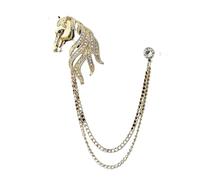Broches à Chaîne Fleur Broche Aigle Animal | Épingles à revers en chaîne avec pompon d'avion for femmes et hommes, accessoires de Badge de costume de chemise