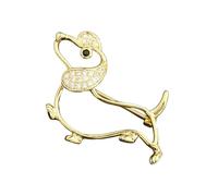Broches en Forme d'Animaux Broche En Forme De Teckel Avec Strass
