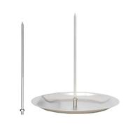Brochette verticale amovible en acier inoxydable pour barbecue, support vertical brésilien pour chevilles, shawarma, kebabs et gyros