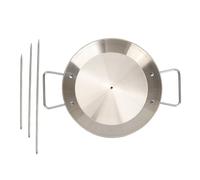 Brochette Verticale Grill en Acier Inoxydable, Barbecue Multi-fonctions Détachables, Couleur d'origine