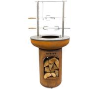 Brochettes BonFeu - Broche tournante avec moteur en option - Kit rotisserie - Acier inoxydable - Accessoires BonFeu - Parfait pour la volaille - 11.5 x 22 x 77 cm..