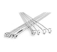 Brochettes de kebab, bâtonnets plats en acier inoxydable 16(6pcs)