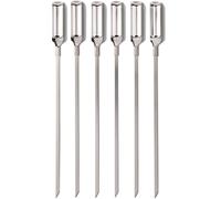 Brochettes GOOD GRIPS 34 cm, set de 6, argent, acier inoxydable, OXO