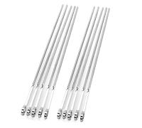 Brochettes plates inox réutilisables à poignée anneau