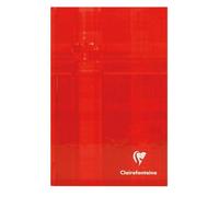 Brochure rembordée Clairefontaine 11x17 - 192 pages, petits carreaux 5x5 - Rouge