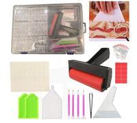 Broderie Diamant 64 Emplacements Treillis Outils Pour Peinture En Diamant Accessoires Boîte De Rangement Conteneur De Perles Broderie Diamant Commodité En Pierre