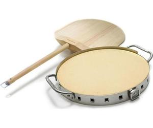 Broil King Premium pierre à pizza avec poussoir en bois