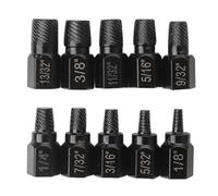 Broken Bolt Extractor Kit - 10 Piece Hex Head Easy Out Set, Damaged Screw R | 10 Piece Extractor Set, Hex Head Design, Easy Out Removal, Damaged Fastener Extraction, Garage Workshop Plumbing Woodworking